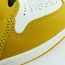 【未使用】NIKE/ナイキ AIR JORDAN 1 RETRO HIGH OG イエローオークル DZ5485-701/28.5 /080_画像8