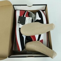 【未使用】NIKE/ナイキ AIR JORDAN 1 LOW BLACK TOE/エアジョーダン1 ロー 553558-116/29 /080_画像8