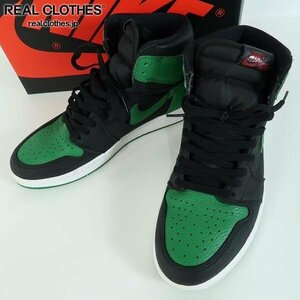 NIKE/ナイキ AIR JORDAN 1 RETRO HIGH OG/エアジョーダン1 ブラック/グリーン 555088-030/28.0 /080