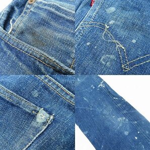 Levi's/リーバイス レディースモデル 701 刻印点々/ビッグE/均等V/銅製隠しリベット ヴィンテージデニムパンツ /060の画像9