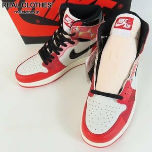 【未使用】NIKE/ナイキ AIR JORDAN 1 RETRO HI OG エアジョーダン レトロハイ Spider-Man/スパイダーマン DV1748-601/26.5 /080