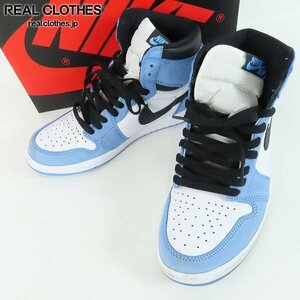 NIKE/ナイキ AIR JORDAN 1 RETRO HIGH OG UNIVERSITY BLUE/ユニバーシティ ブルー 555088-134/28.5 /080