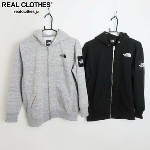 ☆THE NORTH FACE/ザノースフェイス パーカー グレー/ブラック 2点セット /080