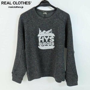 ☆HYSTERIC GLAMOUR/ヒステリックグラマー HYS BURGER SOLID COLOR/ニット/スウェット 02183CS13/M /000