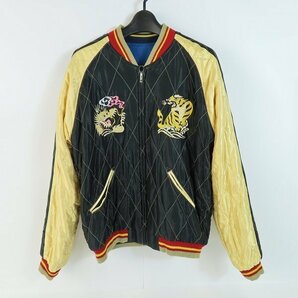 ☆TAILOR TOYO/テーラー東洋 リバーシブル スカジャン TIGER×EAGLE DRAGON 虎/龍/鷹 TT14207 /L /060の画像3