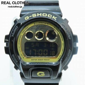 【ジャンク】G-SHOCK/Gショック クレイジーカラーズ ブラック/ゴールド DW-6900CB-1JF /000