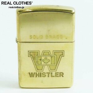 ZIPPO/ジッポー SOLID BRASS/ソリッドブラス WHISTLER 1993年製 /LPL