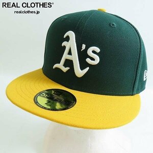 NEW ERA/ニューエラ オークランド・アスレチックス 59FIFTY ベースボールキャップ/7-1/4 /000