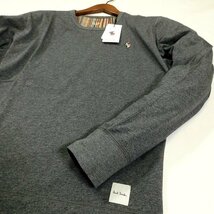 新品 ポールスミス 長袖カットソー マルチストライプ マルチラビット LL(XL) 濃灰 うす手 ロンTシャツ Paul Smith メンズ【2988】_画像5