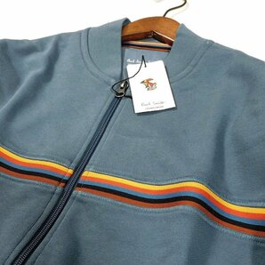 新品 定価15,400円 ポールスミス ジップアップ ジャケット L アーティストストライプライン 裏パイル Paul Smith メンズ 【3031a】の画像8