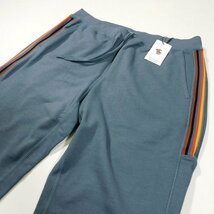 新品 ポールスミス ジョガーパンツ アーティストストライプライン ブルー L スウェット 裏パイル パンツ Paul Smith メンズ【B3034a】_画像7