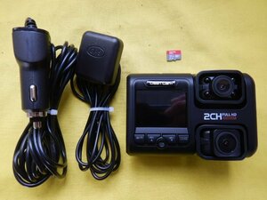 ◆Dash Cam　ドライブレコーダー◆送料無料◆2カメラ　GPS　シガー電源　microSD付　【24030203】