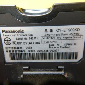 ◆Panasonic ETC◆CY-ET909KD◆普通車登録 送料無料 パナソニック ジャンク品 【24030805】の画像6