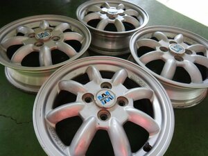 ◆L700S　純正ホイール4本◆14×4.5J +45 4H 100◆ミラジーノ　ミニライトスペシャル　ジャンク品　【24031101】