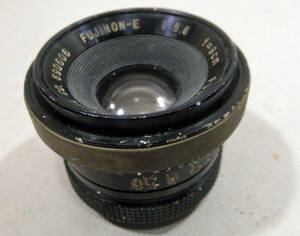  Fuji non FUJINON-E camera lens 1:5.6 f=9. Junk antique 