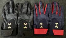 UNDER ARMOUR 新品未使用 UAハーパープロ バッティンググローブ２セット_画像1