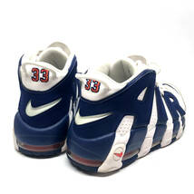 tu153 NIKE ナイキ MORE UPTEMPO 921948-101 メンズ 白×青 30㎝ UK11 スニーカー ※中古_画像2