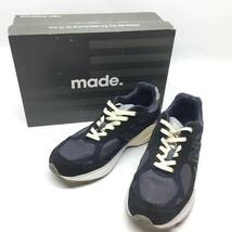 tu154 New Balance ×KITH RONNIE FIEG 990V3 Genesis/Navy M990KI3 28.5㎝ ※中古/箱付き_画像1