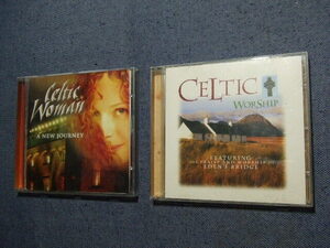 ケルト音楽関連2CD★ケルティック・ウーマン～新しい旅立ち～レン落ち★CELTIC WORSHIP★8枚、 送料160円　　洋ケ