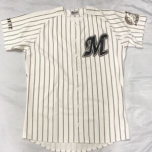 当時物　千葉ロッテマリーンズ　NPBマーク付　ホームレプリカユニフォーム　フリーサイズ　ミズノ　MIZUNO ベースボールウェア　プロ野球