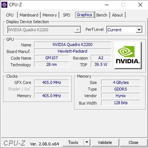 送料無料「NVIDIA Quadro K2200」VRAM 4GB-GDDR5 動作確認済み ベンチマーク三種類OK MHRサンブレイク動作可能(管理番号0803)の画像5