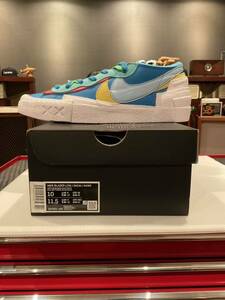 【新品】NIKE ナイキ Sacai サカイ KAWS カウズ【DM7901-400】BLAZER LOW ブレーザーロウ スニーカー 28cm 黒タグあり