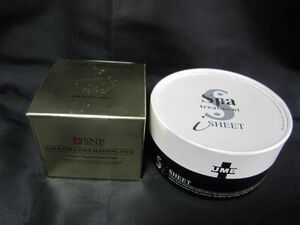 未使用 コスメ SNP GOLD COLLAGEN SLEEPING PACK スパトリートメントUMBストレッチiシート 2点セット