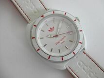 中古 アディダス adidas スタンスミス 腕時計 ADH2933 ホワイト×レッド ユニセックス 男女兼用_画像9