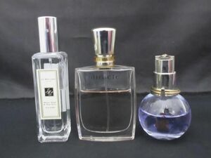 中古 香水 レディース ランコム ジョーマローン 他 ミラク オーデパルファム 30ml 等 3点