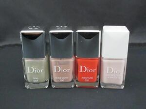 中古 ディオール Dior ディオールリス アブリコ 800 スノー ピンク 等 4点 ネイルエナメル