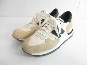 美品 ニューバランス New Balance バイ テディ サンティス ムーンビーム M990AD1 ローカットスニーカー 26cm ベージ