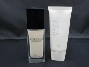 中古 ディオール Dior ディオールスキン フォーエヴァー フルイド グロウ 0N 等 2点 メイクアップベース