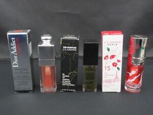 中古 コスメ クラランス CLARINS ディオール Dior ディオール アディクト リップ グロウ オイル 012 等 3点 リップグ