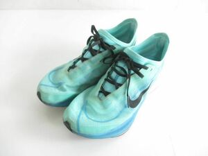 中古 ナイキ NIKE ズーム フライ 3 ランニングシューズ AT8241-305 24cm グリーン レディース