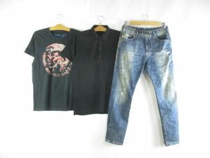 中古 ディーゼル DIESEL ディーゼル ピーティーゼロチンクエ デニムパンツ ダメージ加工 Tシャツ 半袖 トートバッグ