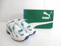 良品 プーマ PUMA セル ウルトラ OG CELL ULTRA OG 370765-01 27.5cm グリーン ホワイト ブルー メンズ_画像1