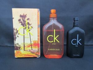 中古 カルバンクライン Calvin Klein 香水ユニセックス シーワー ワン サマー デイズ オードトワレ 100ml 等 2点