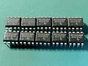 新品/未使用！ヴィンテージ日本製！！Texas Instruments NE5534AP/１回路低ノイズオペアンプ 10個セット！！！