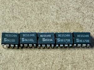  new goods / unused!Signetics NE5534N 8523A&8617DB&8633D/1 circuit low noise ope amplifier 5 piece set!!