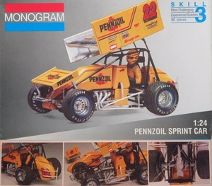 プラモデル 1/24 Monogram 2445 - Pennzoil Sprint Car