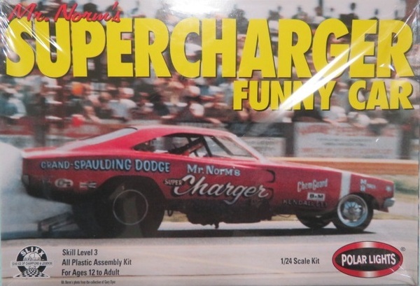 プラモデル 1/24 Polar Lights 6501 - Mr.Norm's 1969 Supercharger Funny Car