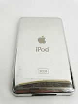 Apple iPod classic A1238 80GB ブラック おまけソフトケース 簡易音出しのみ確認 初期化済 現状品 _画像5