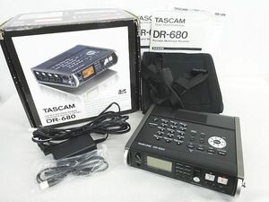 TASCAM タスカム DR-680 ポータブル マルチトラックレコーダー 取扱説明書 元箱 ソフトケース付 簡易動作のみ確認 現状品 ★2704