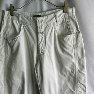  Italy made 80s CLOSED white tapered pants W32×L29 white MARITHE + FRANCOIS GIRBAUD Jill bo-90s 00s old clothes Old Vintage 