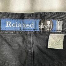 Levi's SILVER TAB ブラック バギー デニム パンツ W36×L29 Relaxed 黒 サルファ 後染め 550 560 シルバータブ 90s 00s ビンテージ_画像5