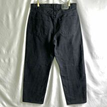 Levi's SILVER TAB ブラック バギー デニム パンツ W36×L29 Relaxed 黒 サルファ 後染め 550 560 シルバータブ 90s 00s ビンテージ_画像7