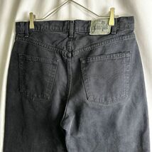 Levi's SILVER TAB ブラック バギー デニム パンツ W36×L29 Relaxed 黒 サルファ 後染め 550 560 シルバータブ 90s 00s ビンテージ_画像8