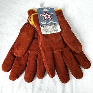  dead stock USA made 90s North Star suede leather glove gloves plain ski snowboard winter deadstock 80s Old Vintage 