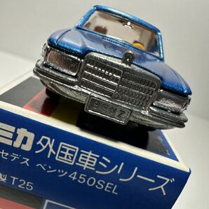 トミカ 青箱 絶版 メルセデスベンツ 450SEL 日本製 F7 外国車シリーズの画像2