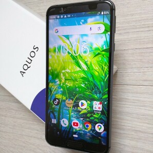 SHARP AQUOS sense3 アクオスセンス3 ケースはおまけ RAM4GB.ROM64GB   SH-02M  LiteやBasicではございません   安心のドコモ製 の画像1